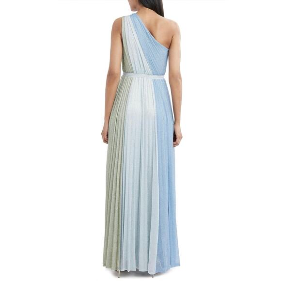 BCBGMAXAZRIA Women's One Shoulder Multi Color Gown Dress size Small Prom Formal - Picture 2 of 16